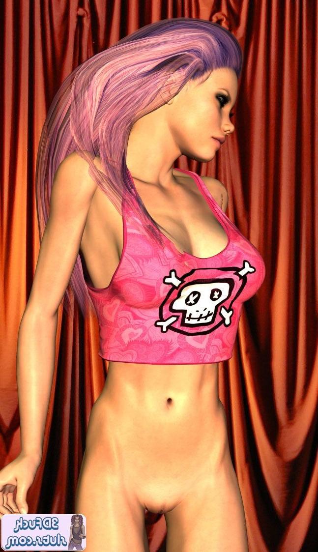 16P Emo toon girl in tank top