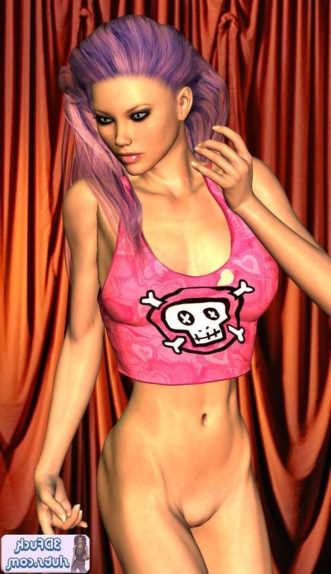 16P Emo toon girl in tank top