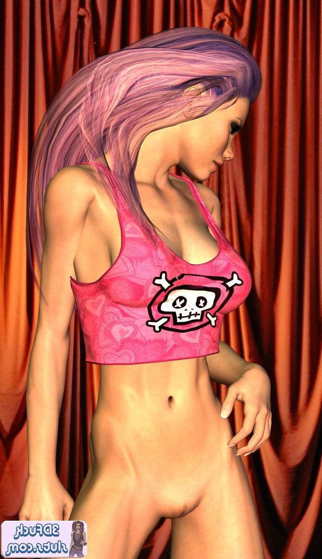 16P Emo toon girl in tank top