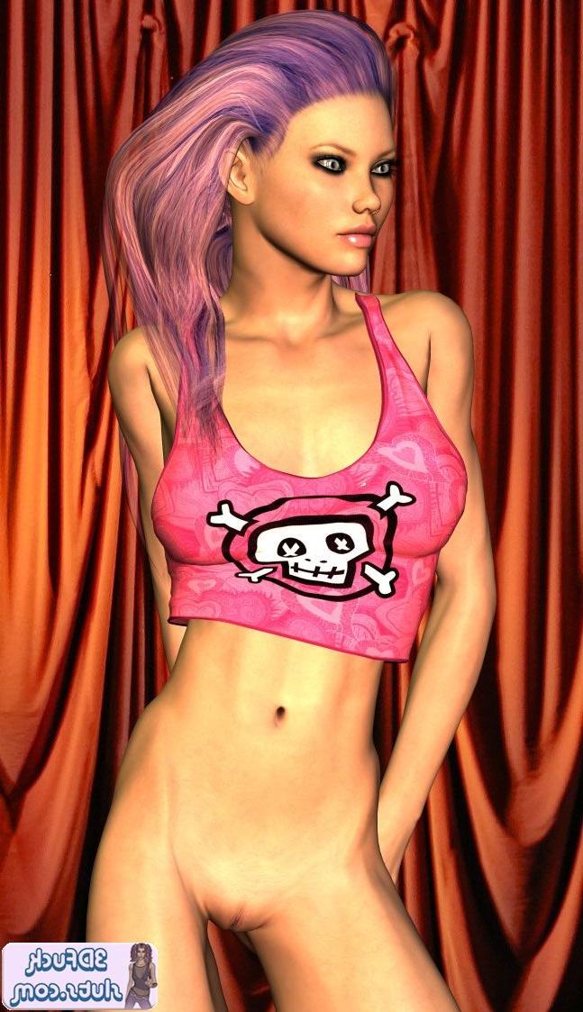 16P Emo toon girl in tank top
