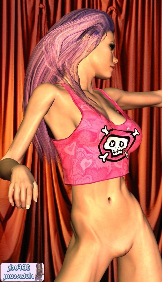 16P Emo toon girl in tank top