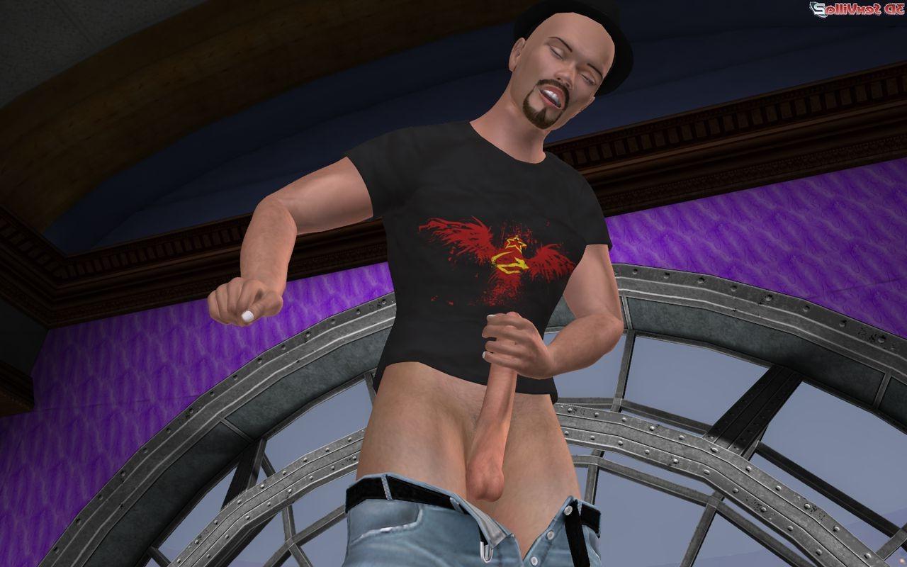 16P Annual 3d animated cock stroking championship