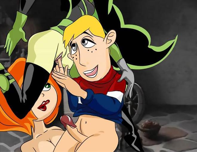 12P Shego gets her pink pussy railed by Rufus's fat dong