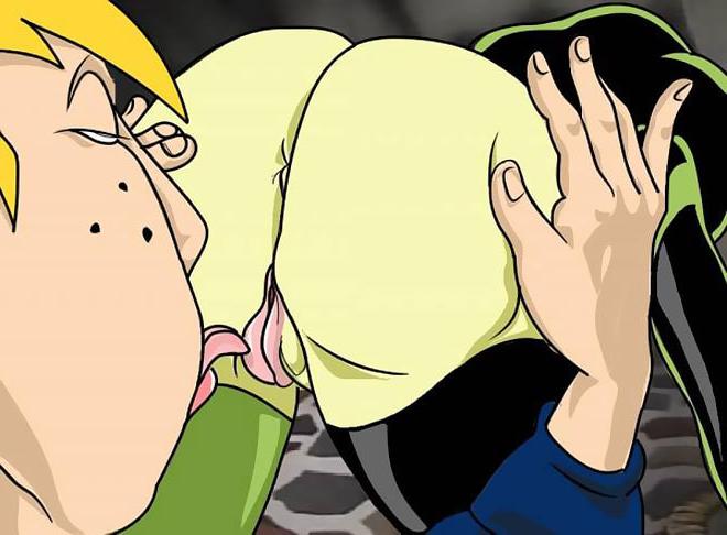 12P Shego gets her pink pussy railed by Rufus's fat dong