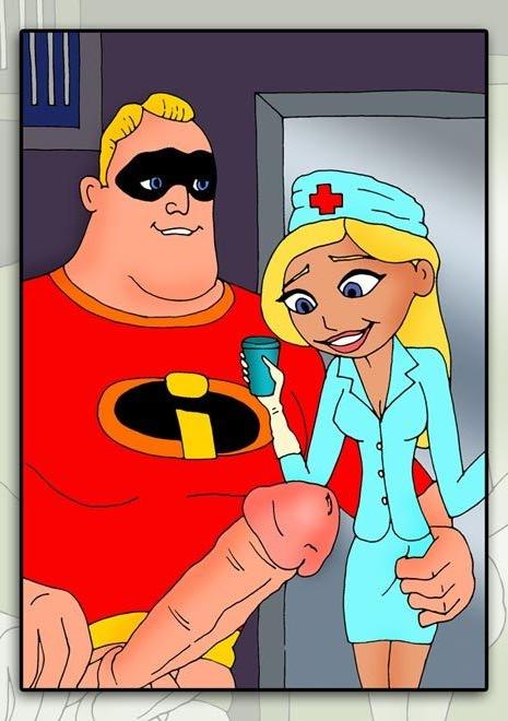 12P Violet sharing Mr. Incredible and eating warm cum 