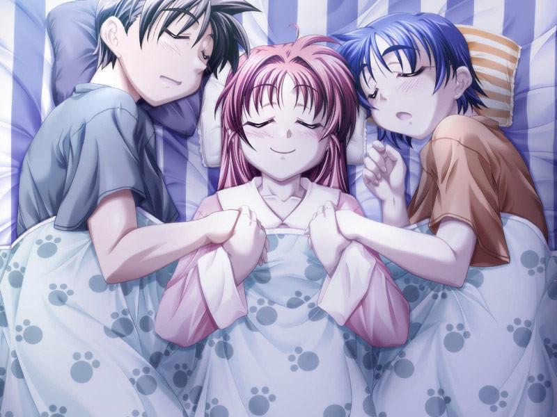 18P Shy hentai teen cuties in tight panties with big plump titties