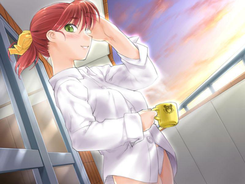 20P The sexiest redhead hentai school with plump big titties