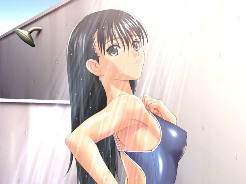 20P Sexy teen beach babes with plump titties show off their tits