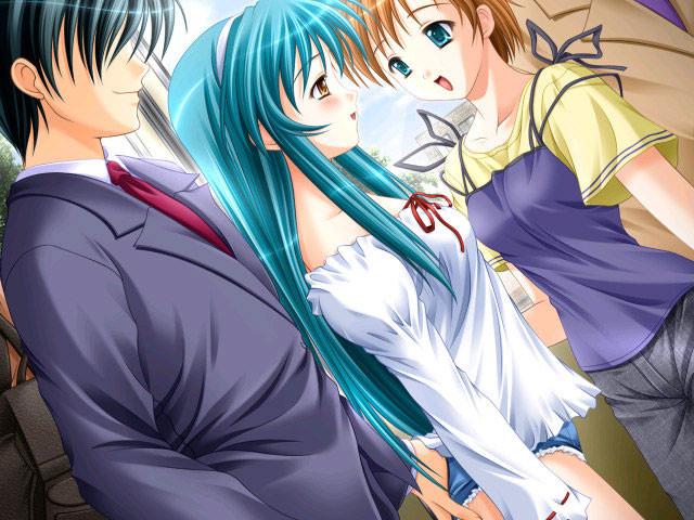 20P Office hentai girls in stockings and pantyhose screw their boss
