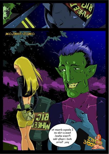 15P Sexy Teen Titans in groupsex story