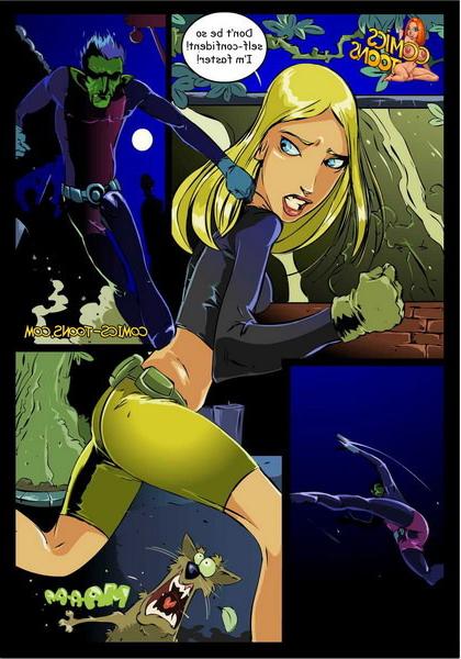 15P Sexy Teen Titans in groupsex story