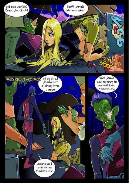 15P Sexy Teen Titans in groupsex story