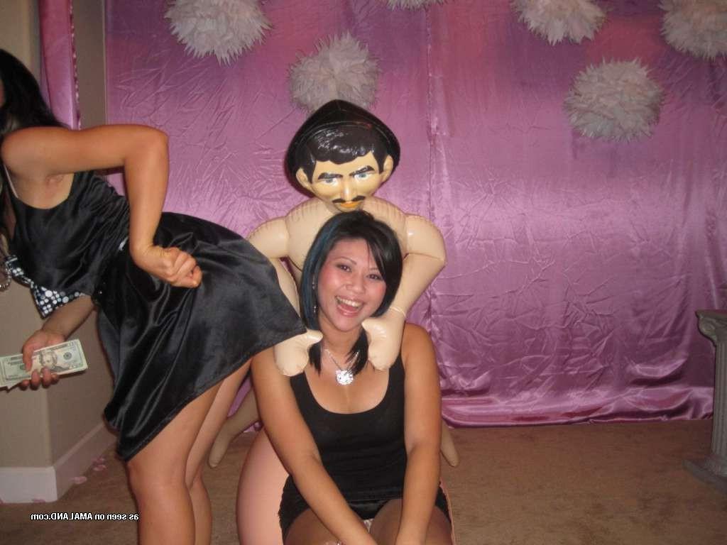 15P Homemade pix of Asian bridal shower with giant inflatable cock
