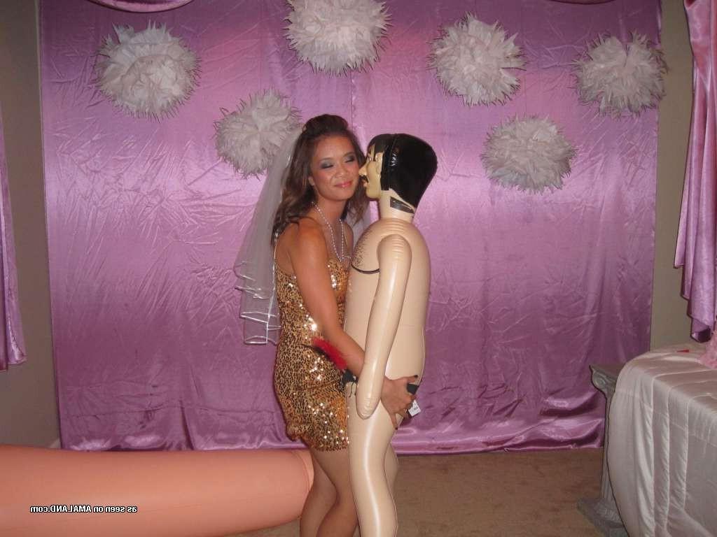 15P Homemade pix of Asian bridal shower with giant inflatable cock