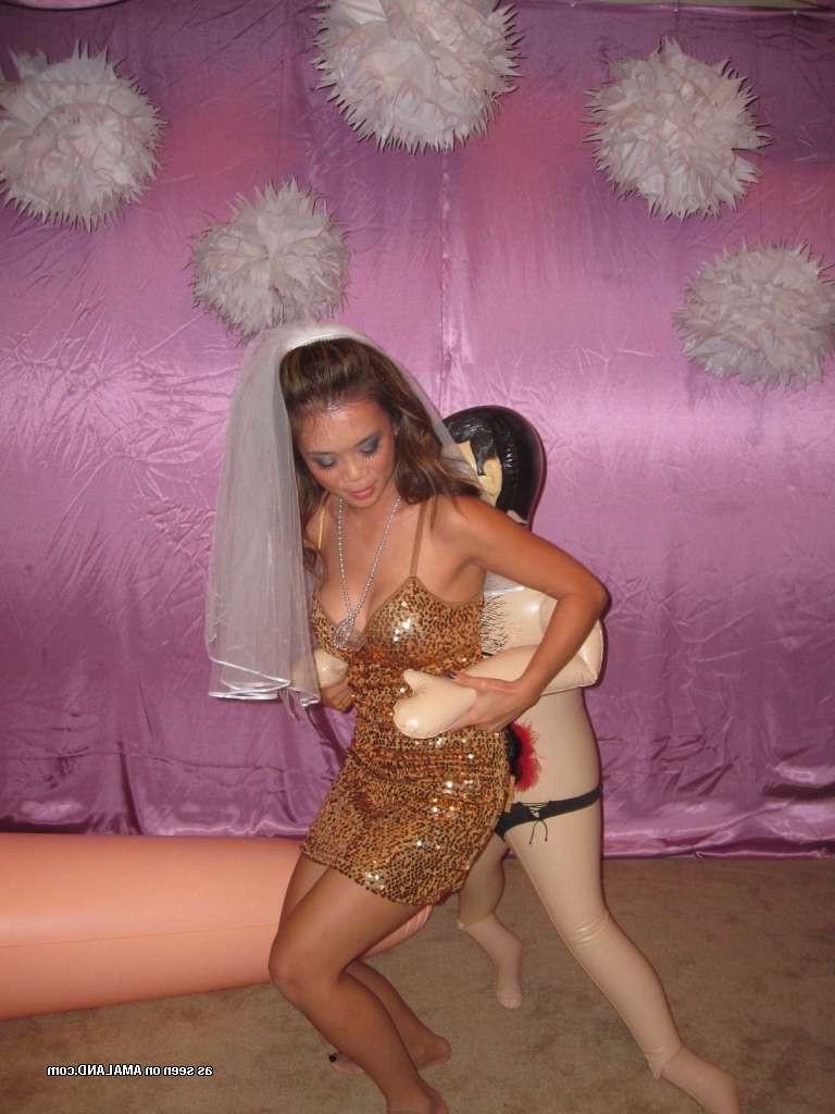 15P Homemade pix of Asian bridal shower with giant inflatable cock