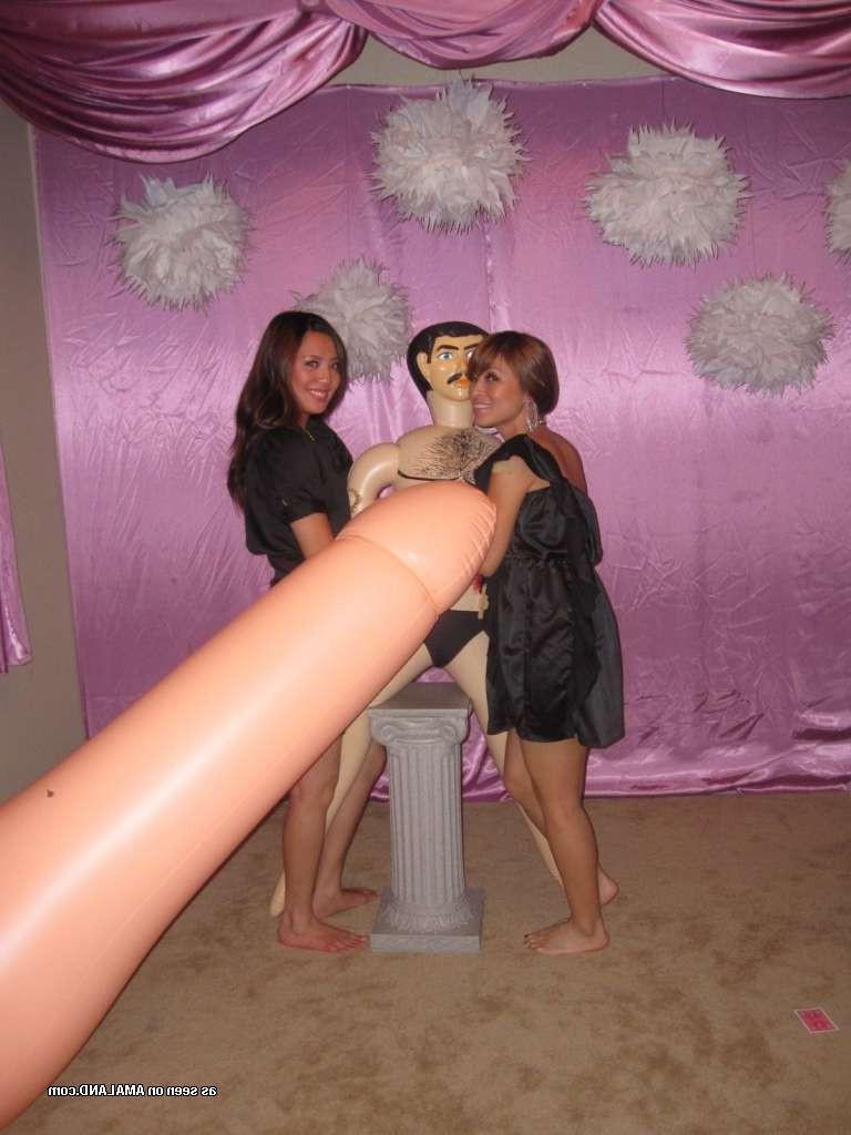 15P Homemade pix of Asian bridal shower with giant inflatable cock
