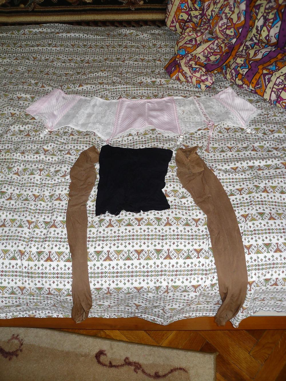 15P Pushina's round ass and stockings