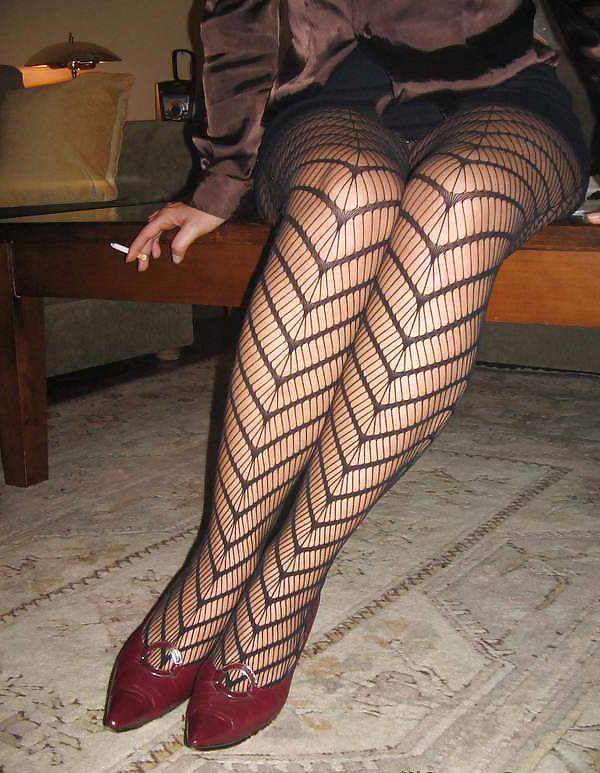 15P Turkish redhead wife with sexy stockings