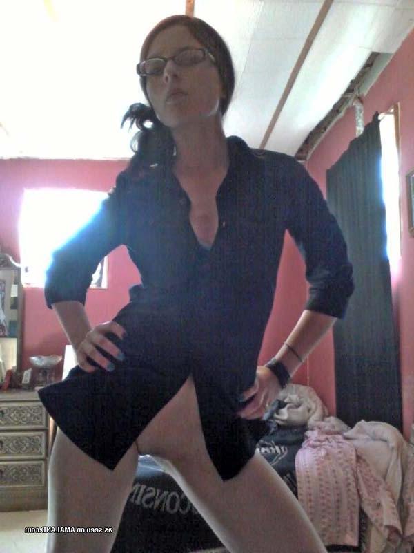 12P Tattooed Emo babe stripping and teasing