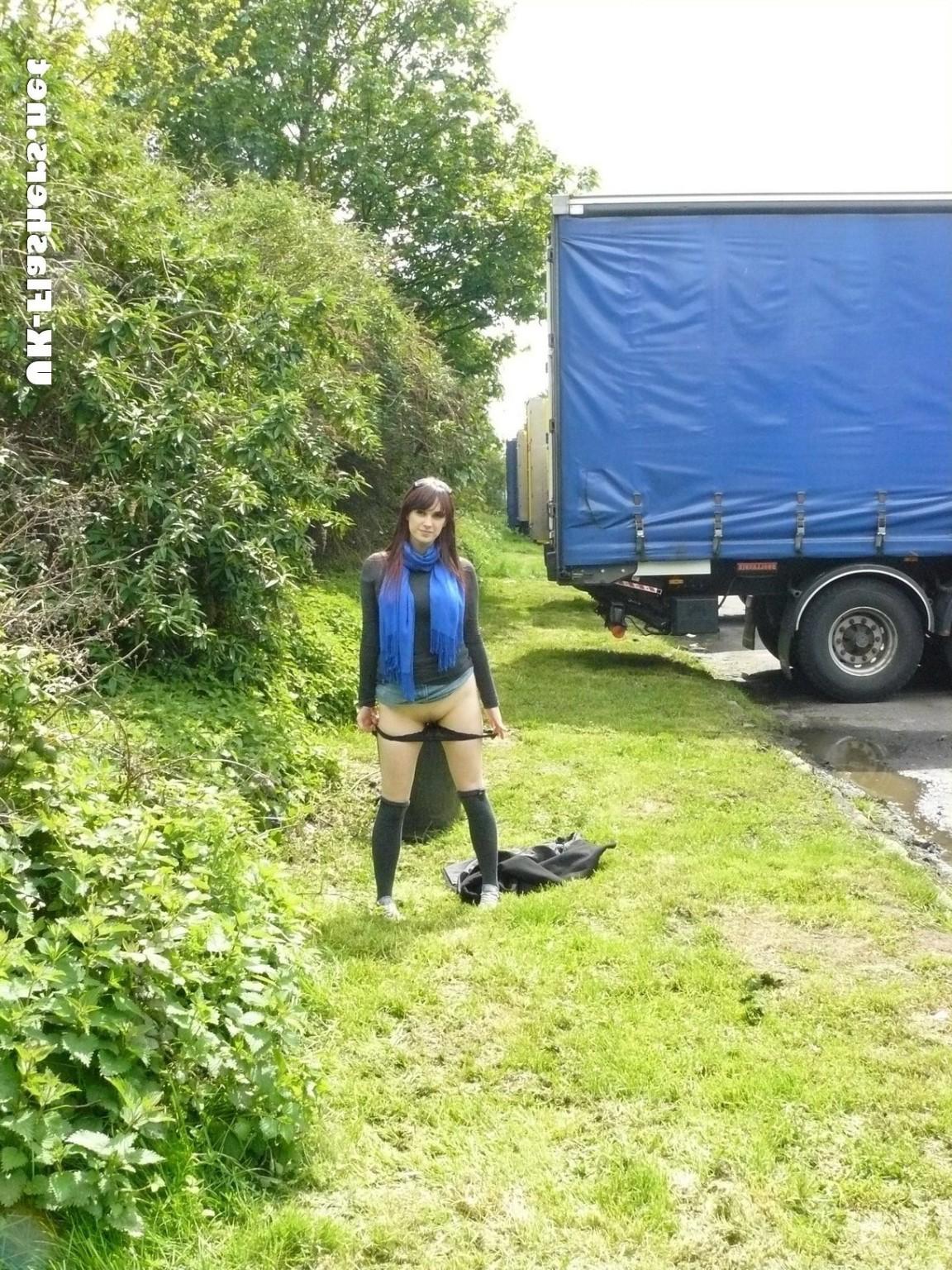 16P Sexy teen Indigo flashing of slim english exhibitionist babe