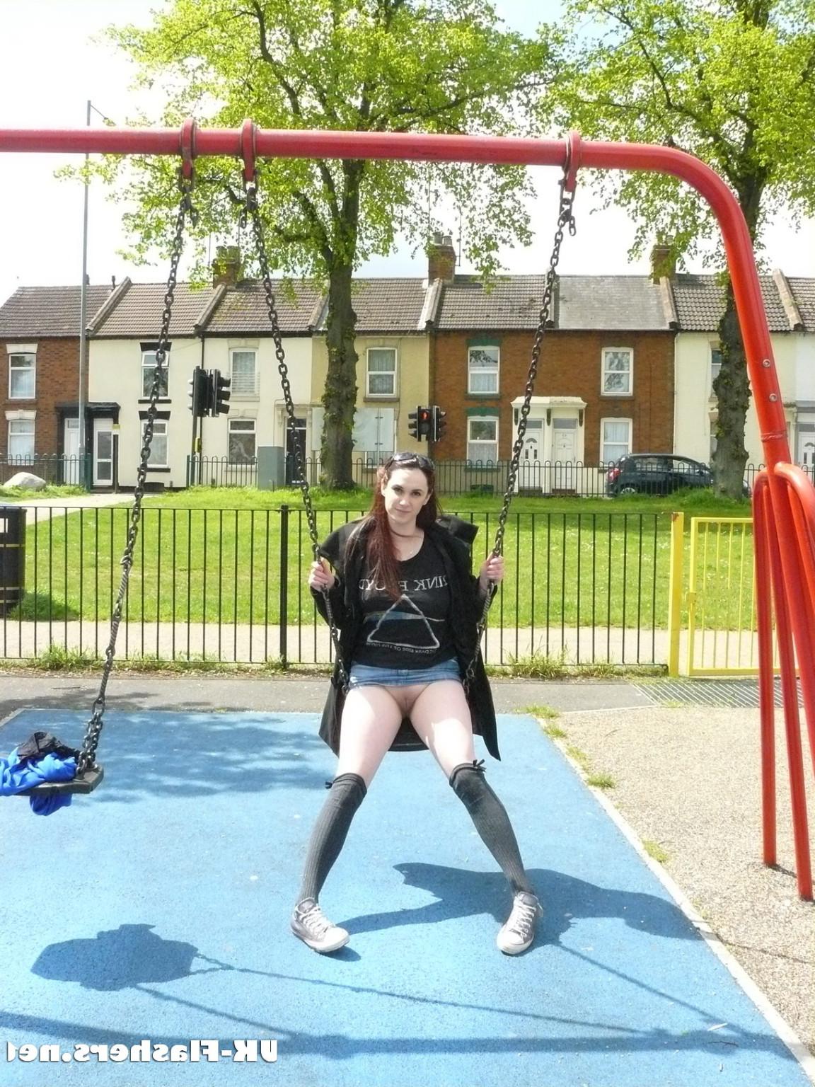 16P Sexy teen Indigo flashing of slim english exhibitionist babe