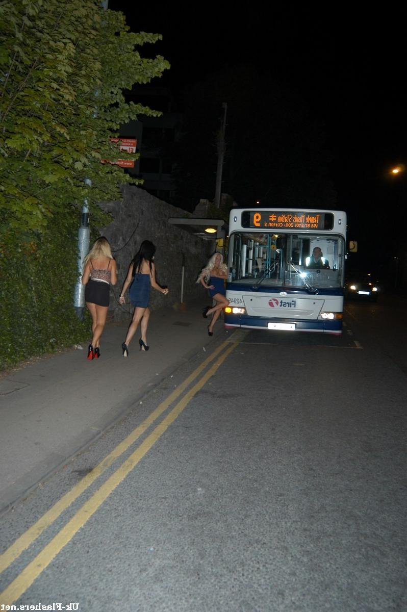 16P Three pornstars holiday flirting and flashing of big tits with blonde babes