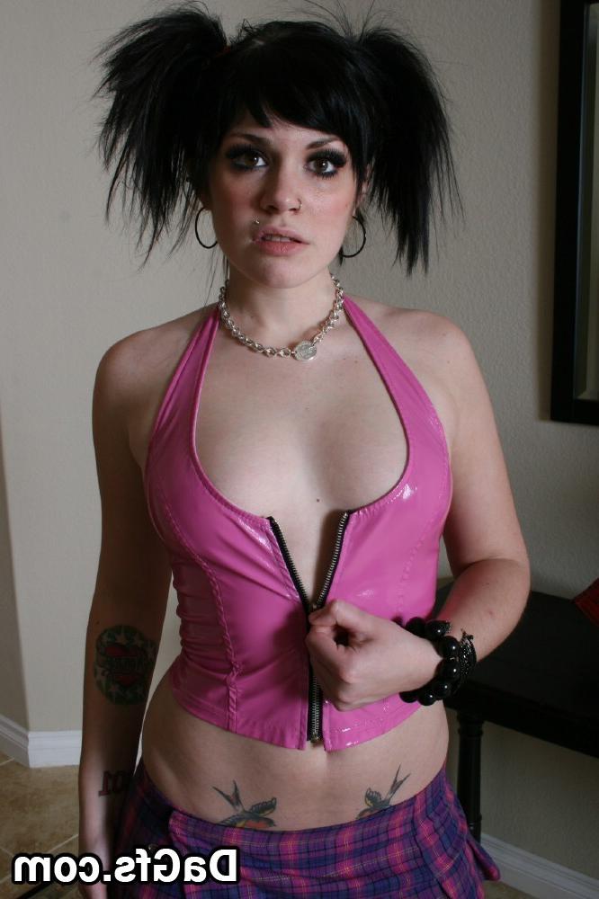 12P Brunette emo teen girl