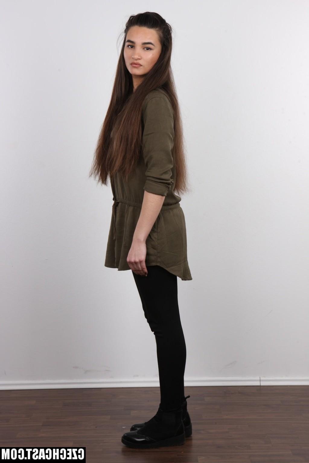 12P Czech Casting with sexy dark haired girl Estera