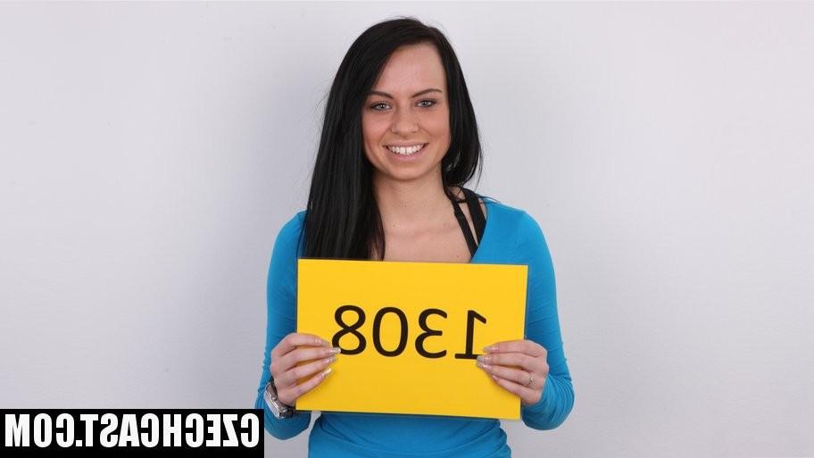 12P Sexy Czech brunette girl Nikola at casting porn audition