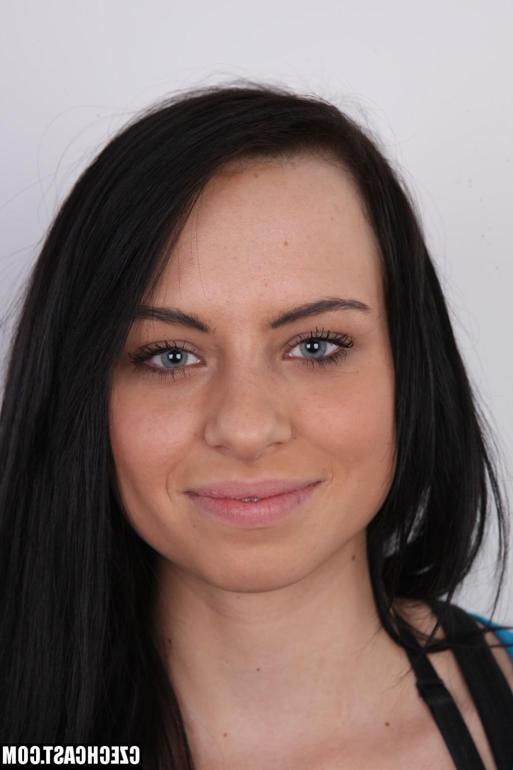 12P Sexy Czech brunette girl Nikola at casting porn audition