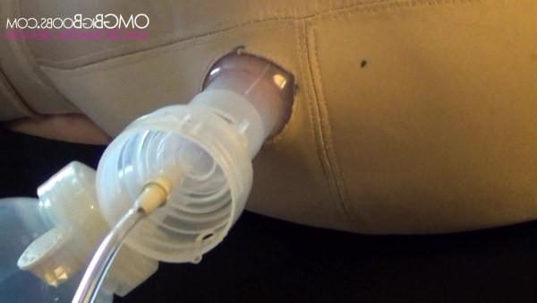 15P Busty Lexxxi Luxe milking giant tits with breast pump 