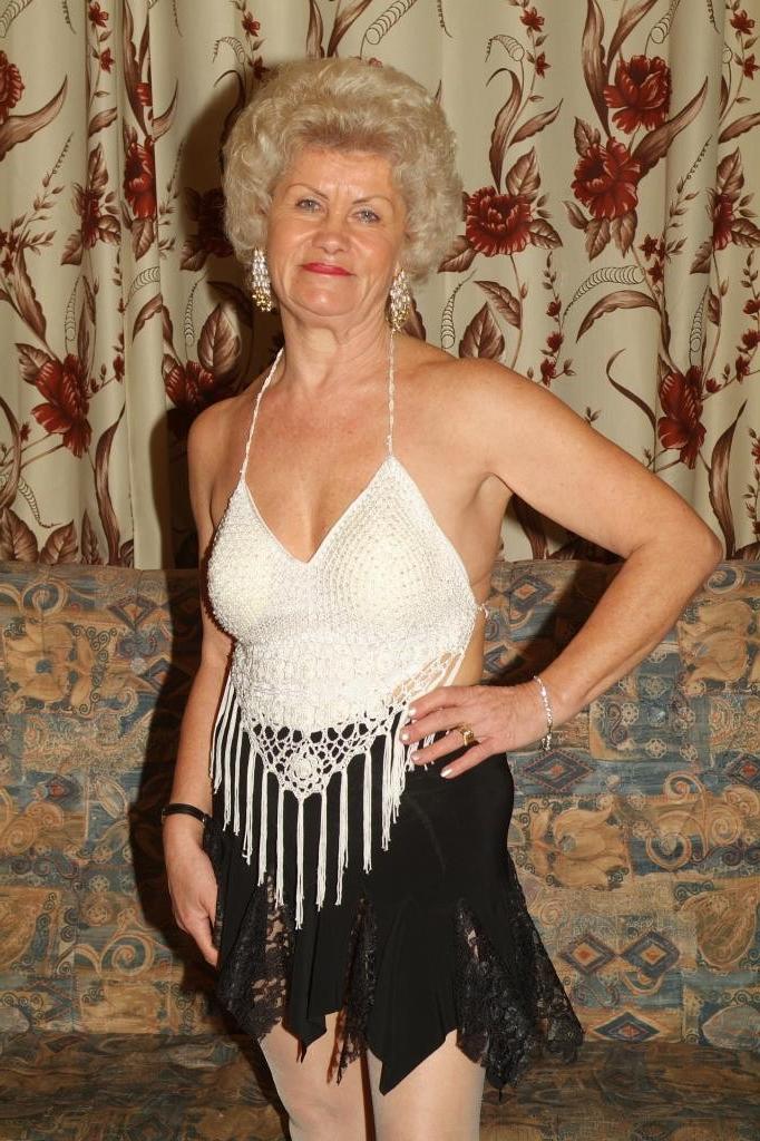12P Hot older ladies Francesca and Erlene putting up a great show and stripping off 