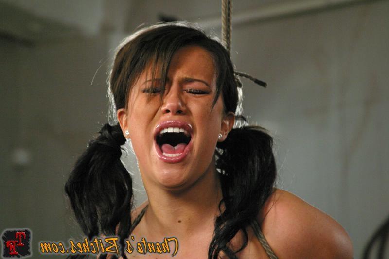 18P Busty bitch Jordan Jagger flogged and abused with strapon
