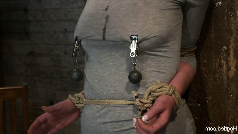 15P Faye Reagan forced orgasms during hog tied bondage