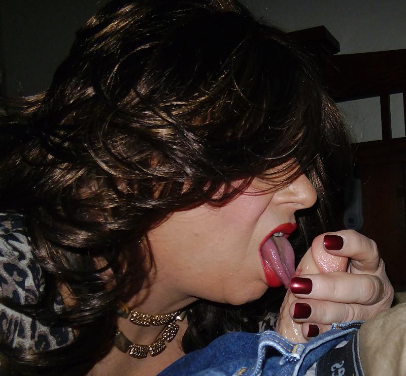 25P Crossdresser Sucking Cock - Training