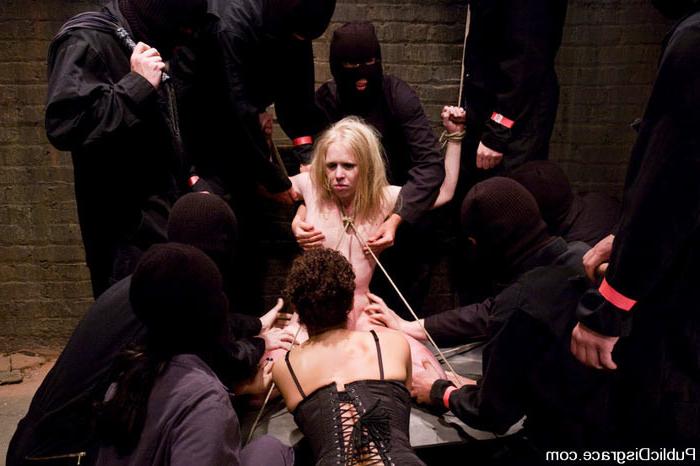 15P Femdom joyfully looks on as her slave gets hardcore gangbanged
