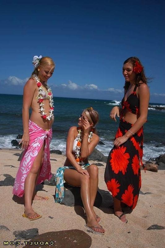 16P Extremely hot lesbian babes kissing and beach group sex