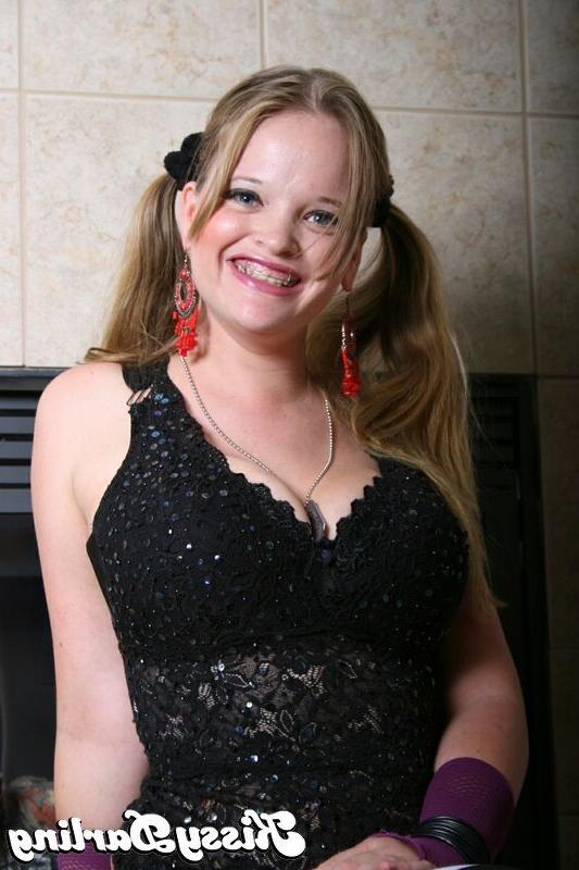 15P Kissy stripping seductively and playing with her big jugs