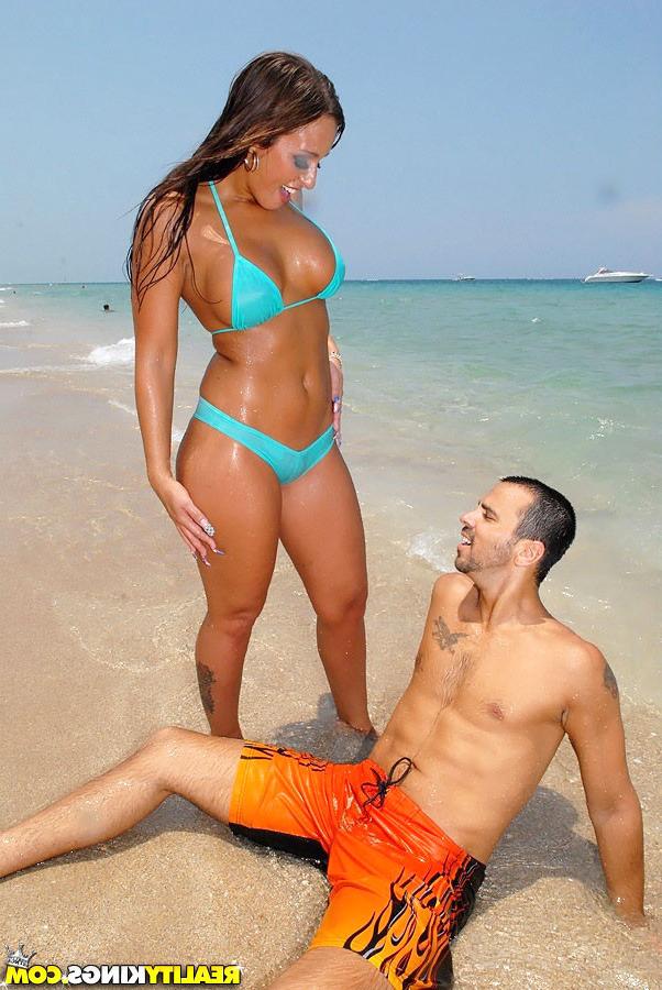 16P Beautiful hot round ass lexxxi gets fucked at the beach in these hot micro bikin