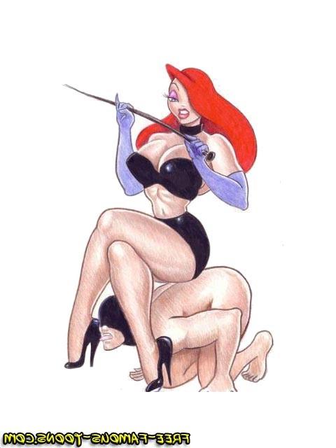 5P Redhead lusty girl Jessica Rabbits and her big breast