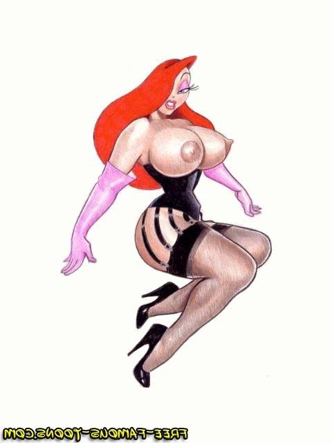 5P Redhead lusty girl Jessica Rabbits and her big breast