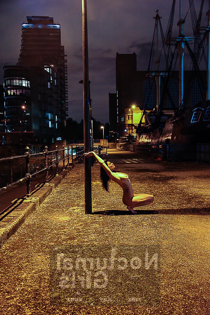 8P Tasha Holz posing nude in the night time