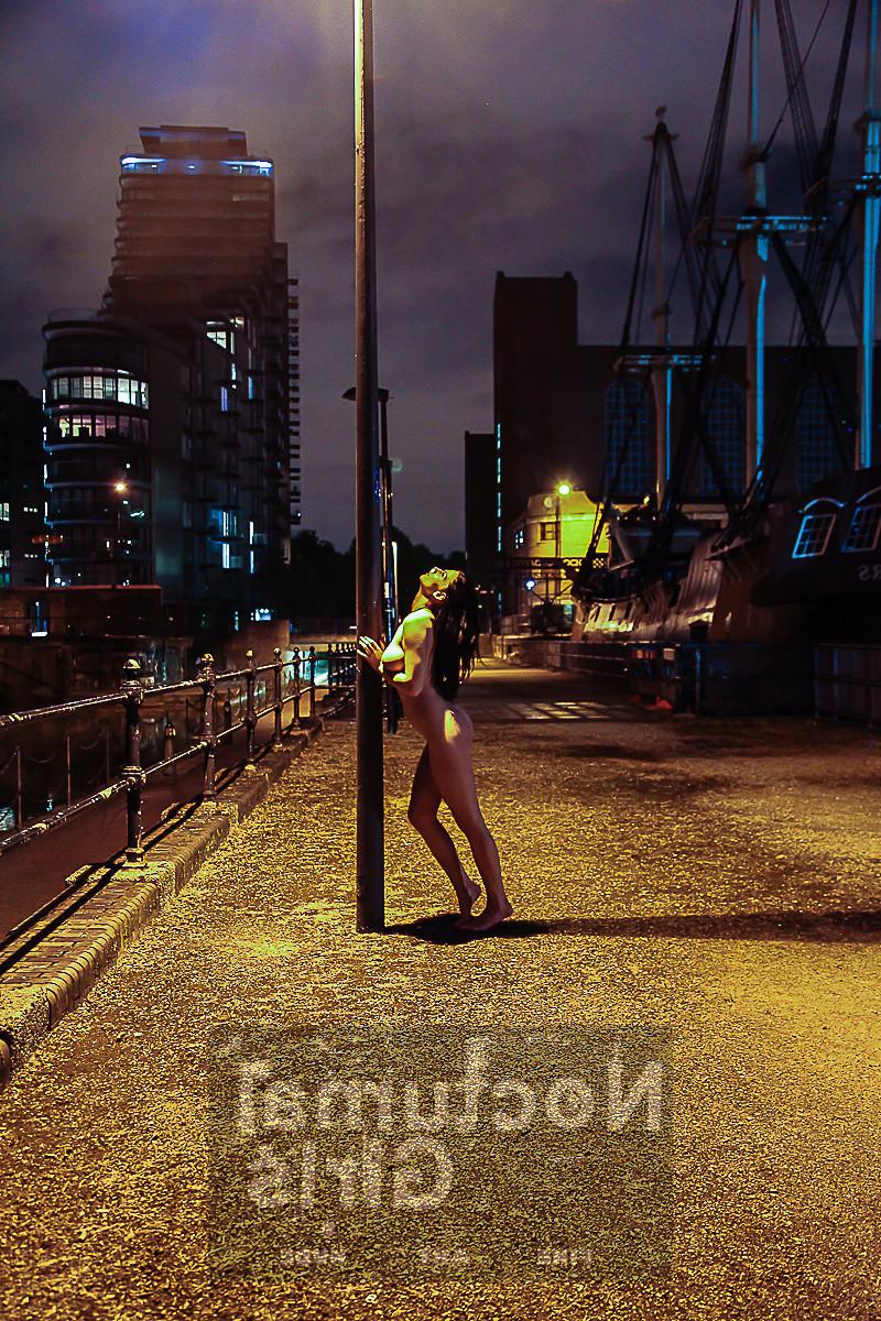 8P Tasha Holz posing nude in the night time