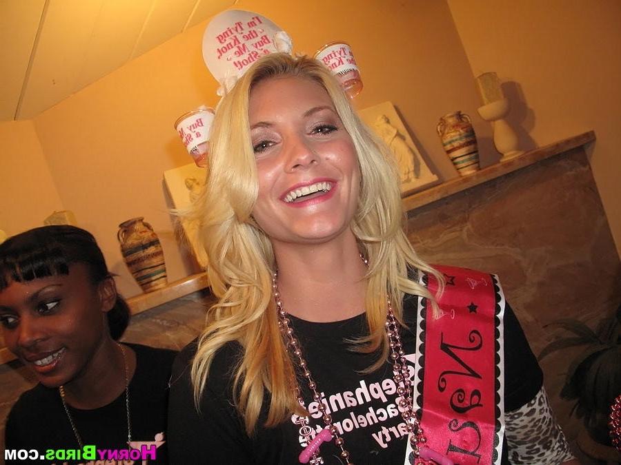 15P Big cock blowjobs at drunk CFNM bachelorette party