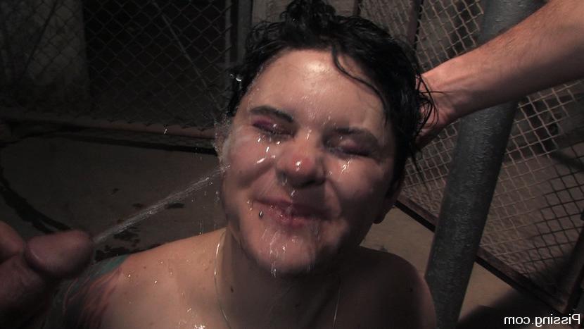 15P Selina is soaked in her clothes from head to toe with warm wet piss