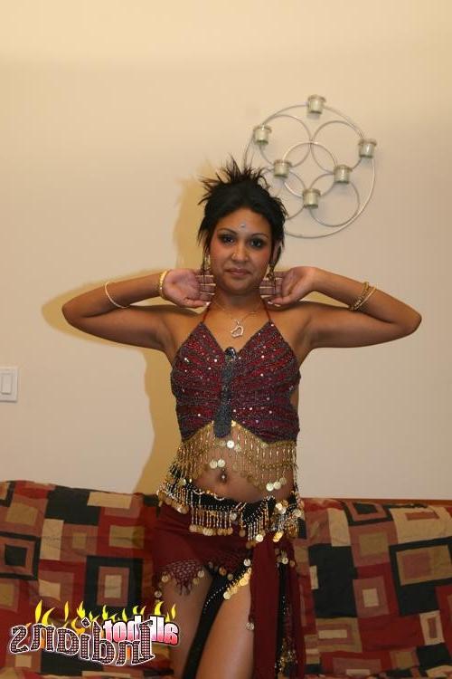 15P Elating Indian chick stripping and showing her divine breasts
