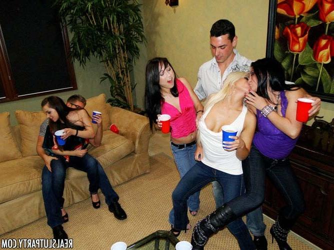17P Teenie slutty hot drunk babes on hardcore orgy group fucking