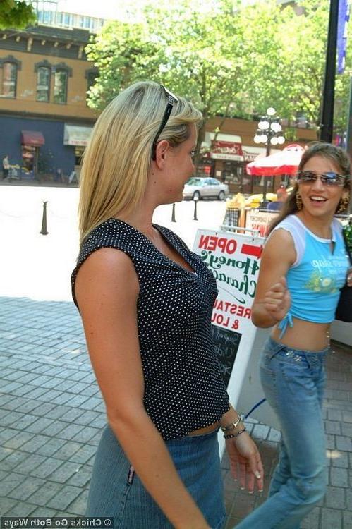 17P Two horny lesbian girls fucking with a strap on