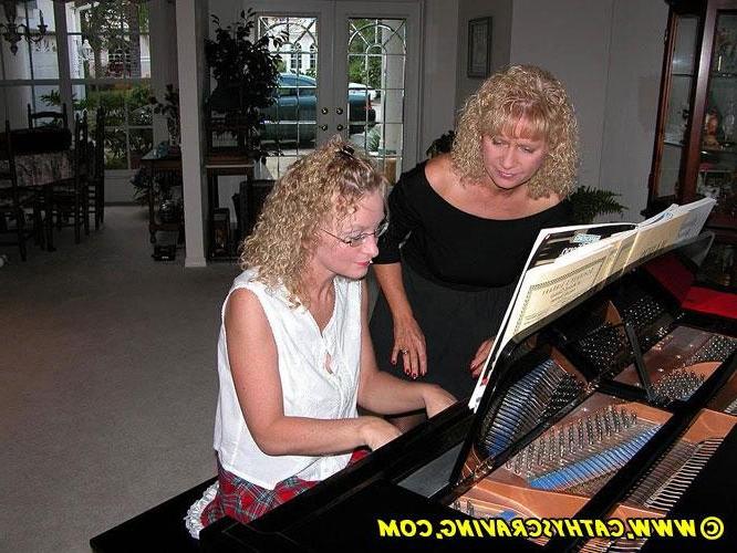 13P Naughty wives have naughty sex on the piano