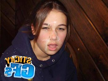 15P Cute teen gfs get blasted with cum